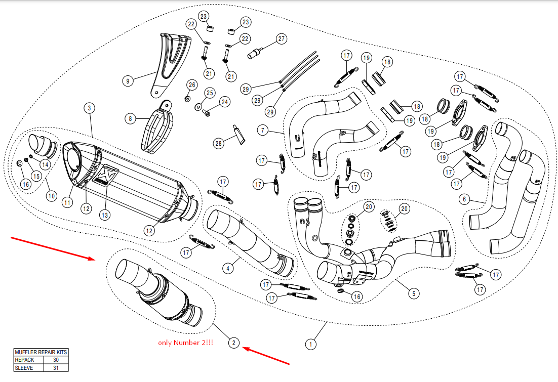 Akrapovic Zwischenrohr (Edelstahl) Aprilia RSV4/RR/1100 Factory (21-26) L-A10E11/TD