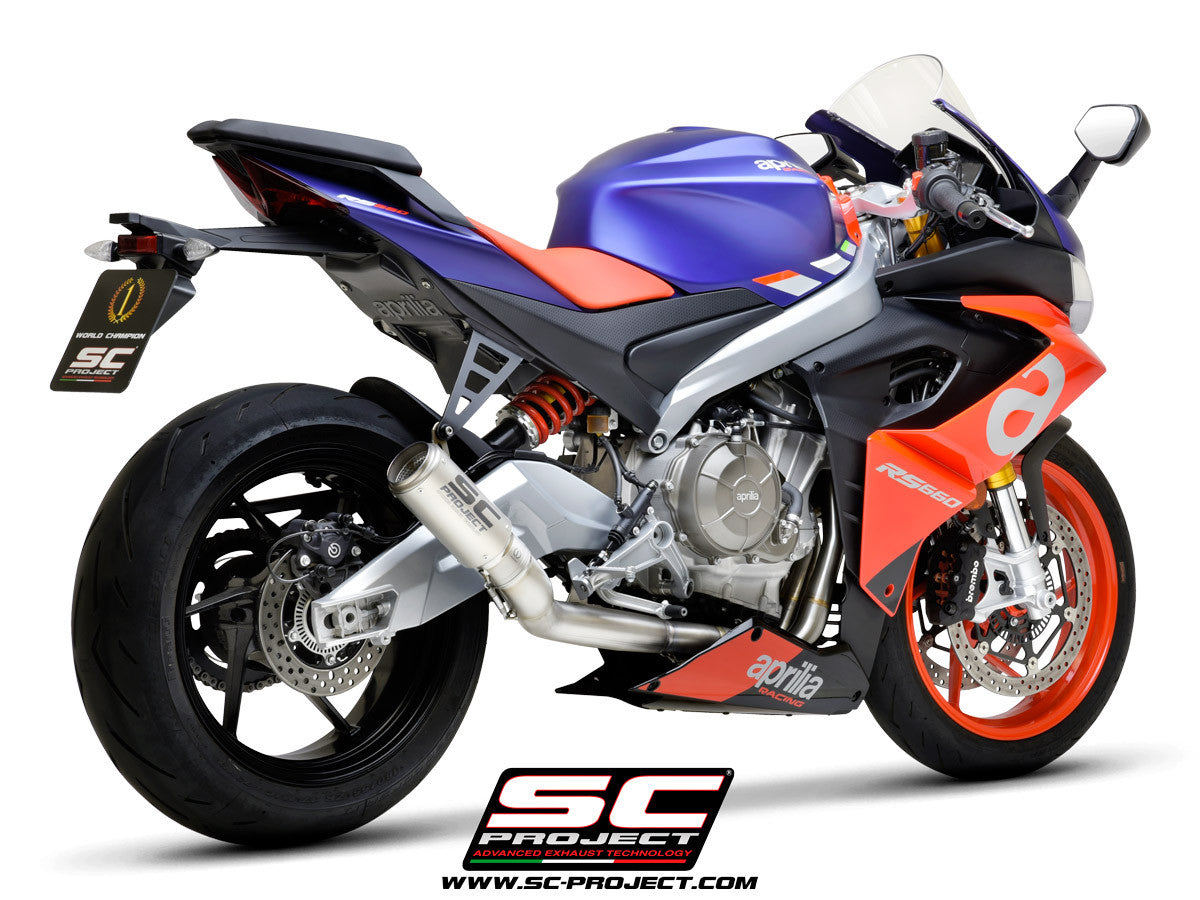 SC-Project Titan Komplettanlage 2-1 CR-T Aprilia RS 660 (20-24) A23A-PTC36