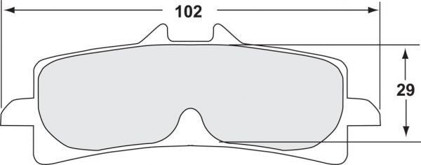 Performance Friction 7617 Racing-Bremsbeläge 333 Suzuki GSX-R 600/750 (11-17)