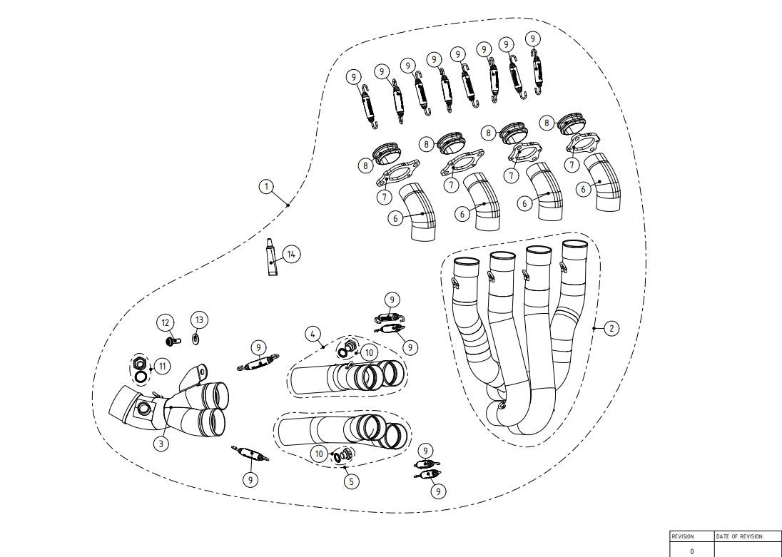 Akrapovic Krümmer (Titan) Honda CBR 1000 RR-R SC82 (20-23) E-H10E2