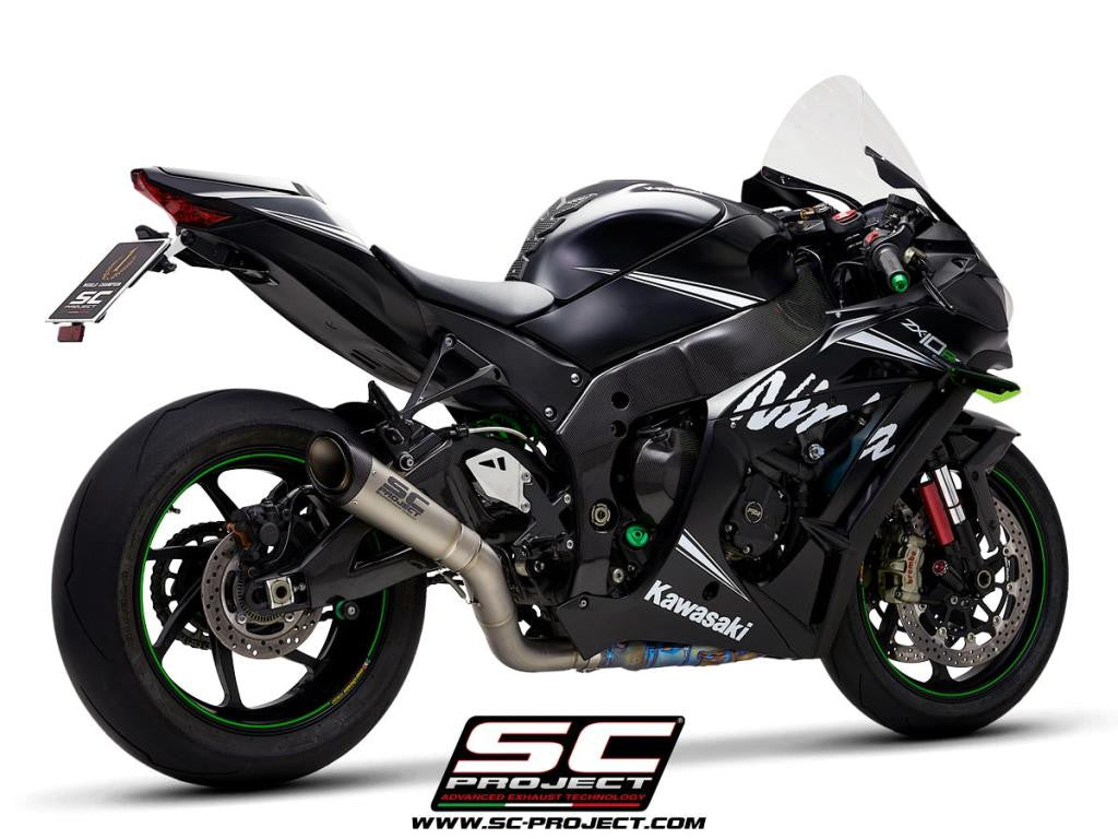 SC-Project Slip-On S1 + KAT-Ersatzrohr Kawasaki ZX-10 R/RR (16-20) K22A-DET41T