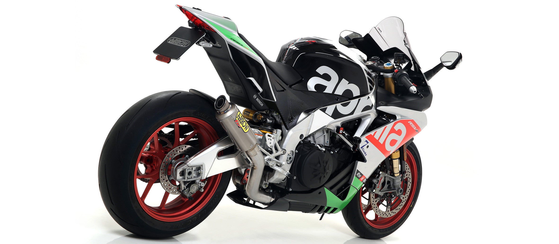 Arrow Slip-On Kit GP2 Titanium Aprilia RSV4/RR/RF (17-18) 71542GP